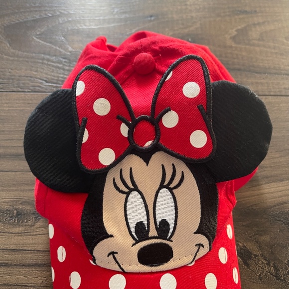 Disney Minnie Mouse Red Polka Dot Ears Hat - Picture 3 of 5